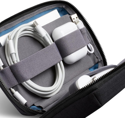 Tech Kit Compact (Tech Accessories Organizer, Zipper Pouch) - Limestone