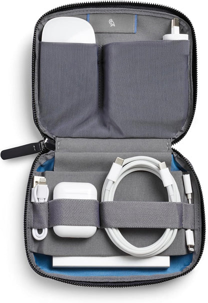 Tech Kit Compact (Tech Accessories Organizer, Zipper Pouch) - Limestone