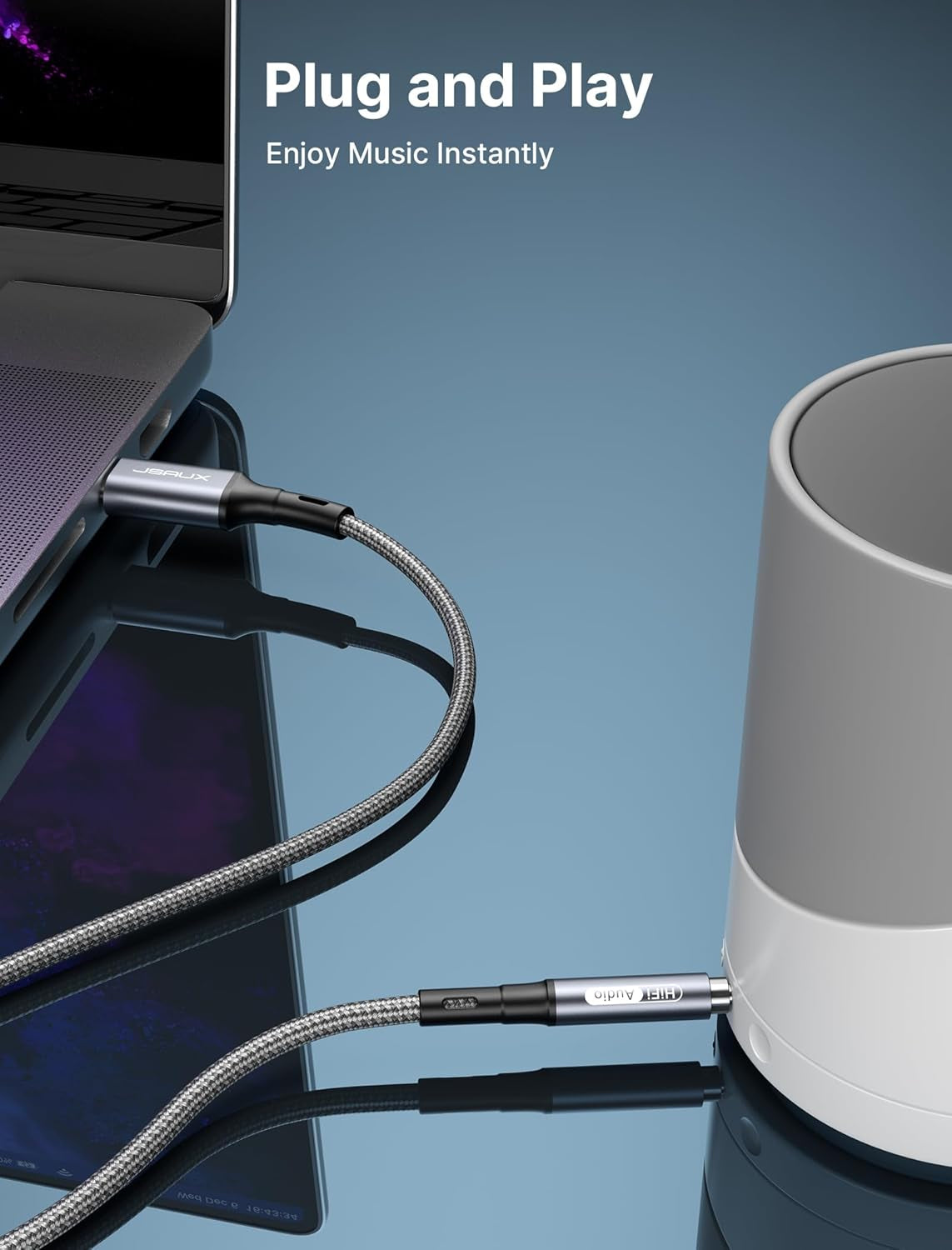 USB C to 3.5Mm Audio Aux Jack Cable 3.3Ft, USB Type C to 3.5Mm Headphone Stereo Car Cord Compatible with Iphone 17 16 15 Pro Max Air Iphone 17E, Galaxy S24 S23 S22 Ultra, Ipad Pro, Pixel 9/8